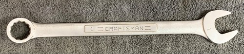 Vintage Craftsman 1" Combination Wrench 12 Point VV-44705 Forged in USA , Nice!