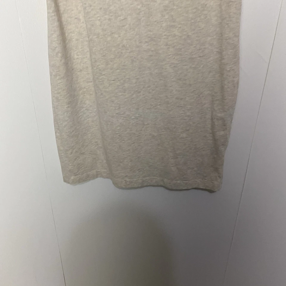 Vestido sin mangas Peruvian Connection para mujer beige mezcla de algodón talla mediana. Foto 3 de 4