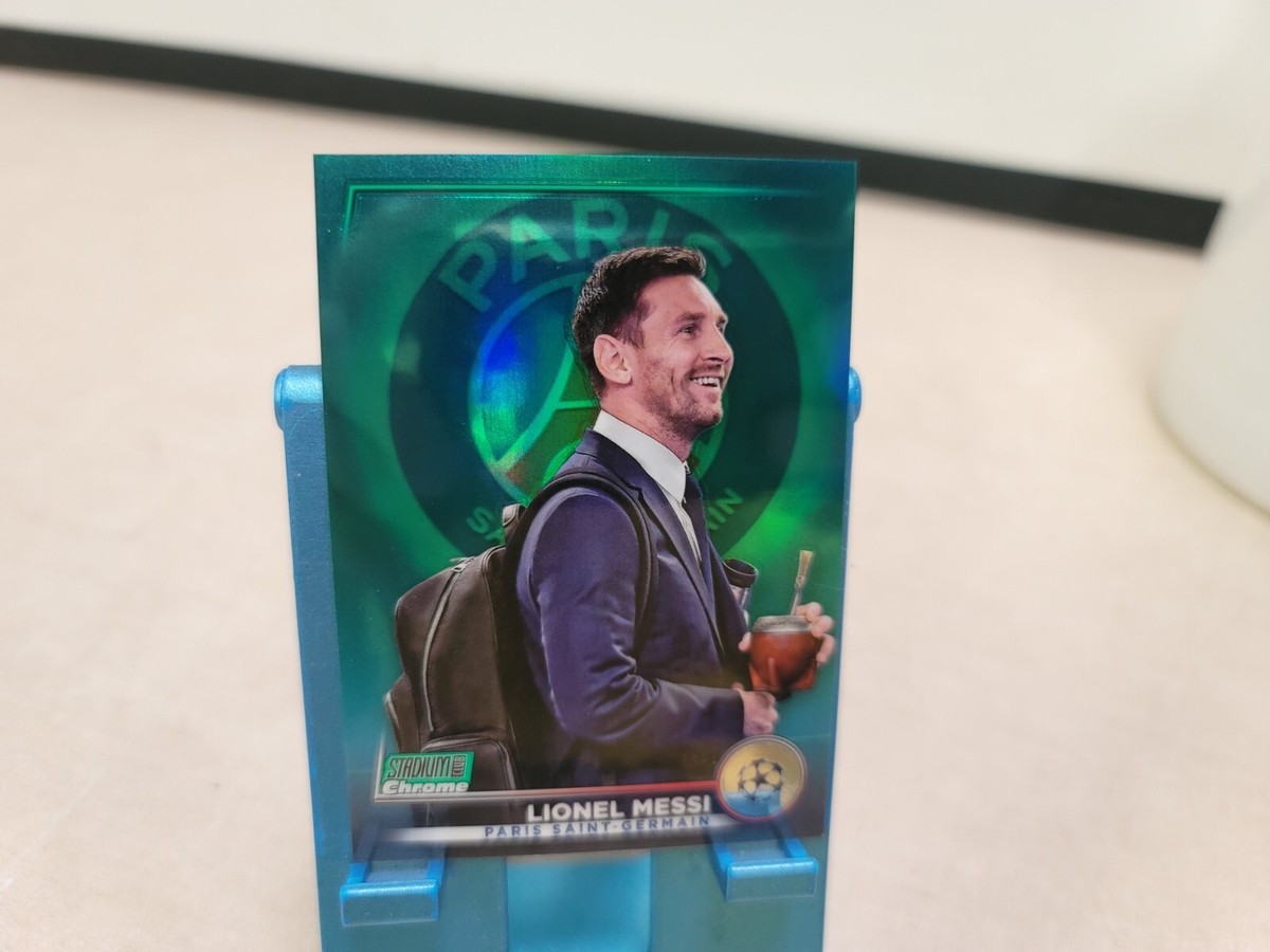 2022-23 Stadium Club Chrome UCC Lionel Messi Green Prism /99 | eBay