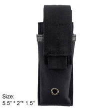  Tactical Pistol Mag Molle Single Magazine Pouch Tools Pouch Flashlight Holder