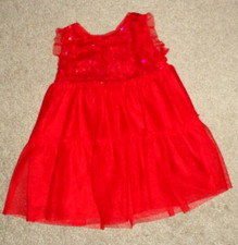 Cat  Jack Baby Girls Dress Tulle Overlay Sequins on Bodice Size 12 Months New