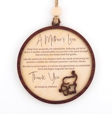 Elephant Gifts for Women, Mommy Gift Elephant Decor X Mothers Day Card with Enve