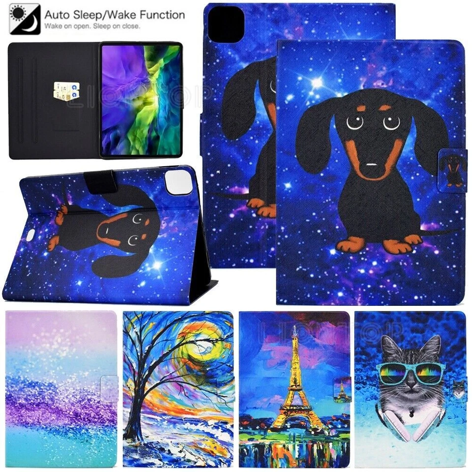 For iPad 10.2 9th 8th 7th 5/6th Gen 9.7 Leather Shockproof Flip Smart Case Cover - Image 2 of 4
