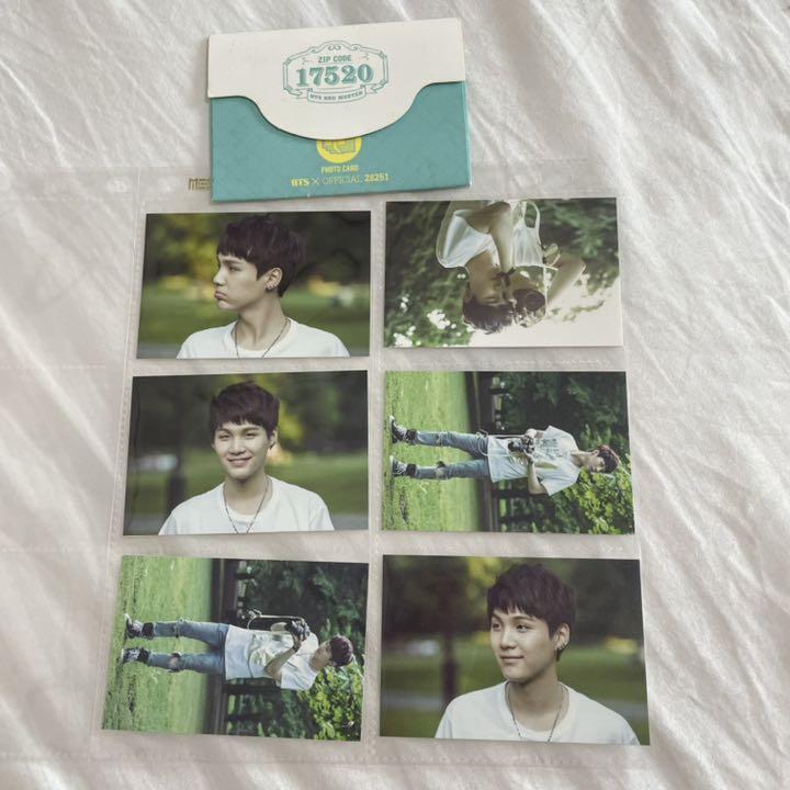 BTS Suga 2nd Muster ZIP CODE 17520 Mini Photocard Complete Set with Case  K-POP