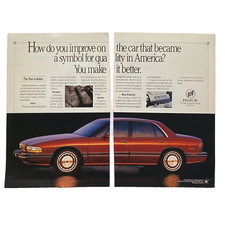 Print Ad 1991 Car GM Buick Sedan Vehicle Drive Travel Paper Ephemera Collectors