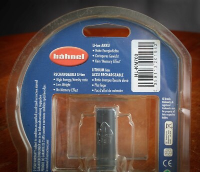Batterie HAHNEL HL-KM700 Pour Minolta Konica NP-700 - 3,7V 720 MAh, Neuve Sous Blister
