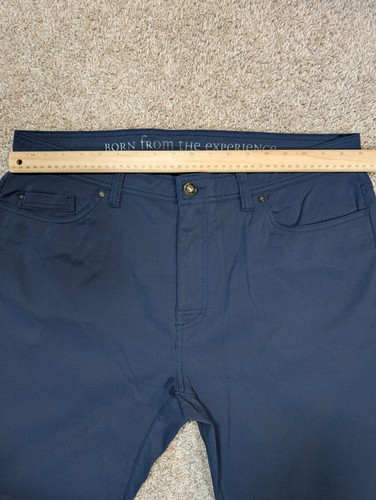 Prana Brion Hiking 5 Pocket Pants Men's 38x30 Navy Blue Slim Fit Outdoors Camp - Picture 6 of 16