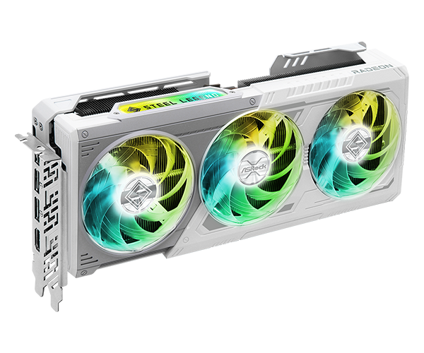 ASRock AMD Radeon™ RX 9070 XT Steel Legend 16GB Gen5 2160P gaming