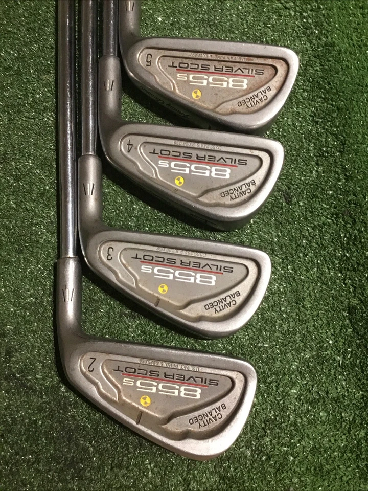 Tommy Armour 855S Silver Scot Irons Set (2-PW-SW, No 6i & 9i) Stiff Steel *VGC* - Image 3 of 4