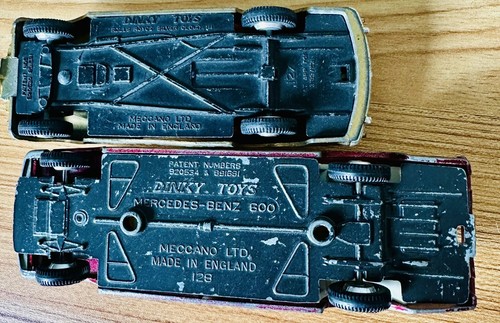 Vintage Die-Cast Dinky Toys Mercedes-Benz 600 Red Limousine & Rolls Royce Lot x2 - Picture 9 of 9