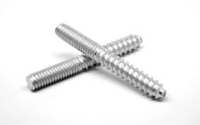 #10-24 x 2" (FT) Coarse Thread Hanger Bolt Low Carbon Steel Zinc Plated