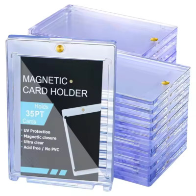 10x Magnetic Card Holder   35pt  Magnetische Kartenhalter   Karten-Hüllen Schutz