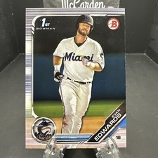 2019 Bowman Draft Evan Edwards #BD-168 Miami Marlins