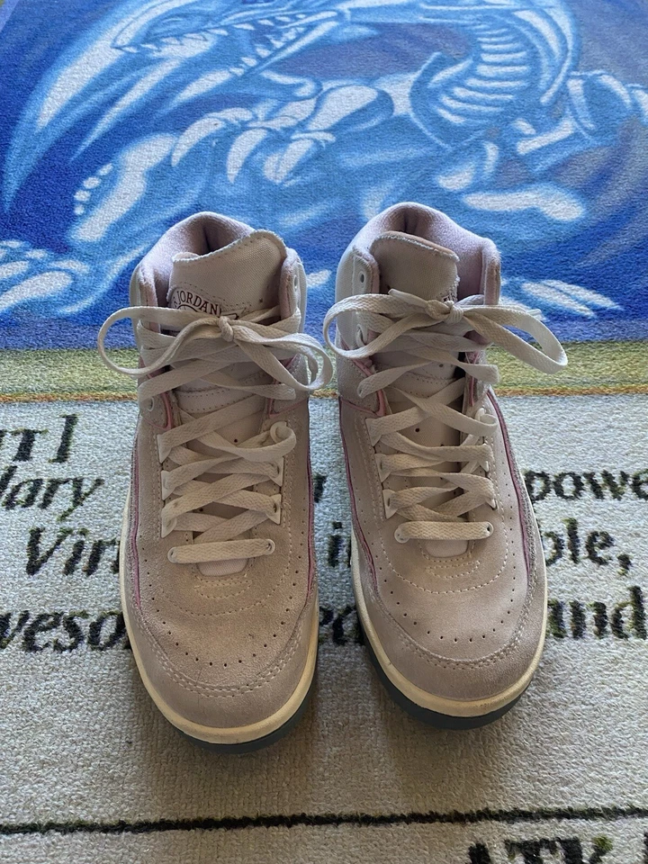 Nike Air Jordan 2 Retro Summit Blanco Suave Rosa Talla Para Mujer 7 Off White Chicago Foto 4 de 4