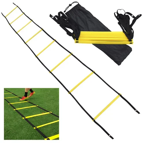 8 peldaños agilidad velocidad entrenamiento escalera trabajo de pies fitness fútbol entrenamiento ejercicio - Imagen 2 de 6