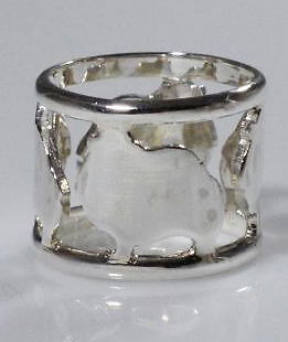 Durchbrochener Spitz-Ring Aus Sterlingsilber Luce-image