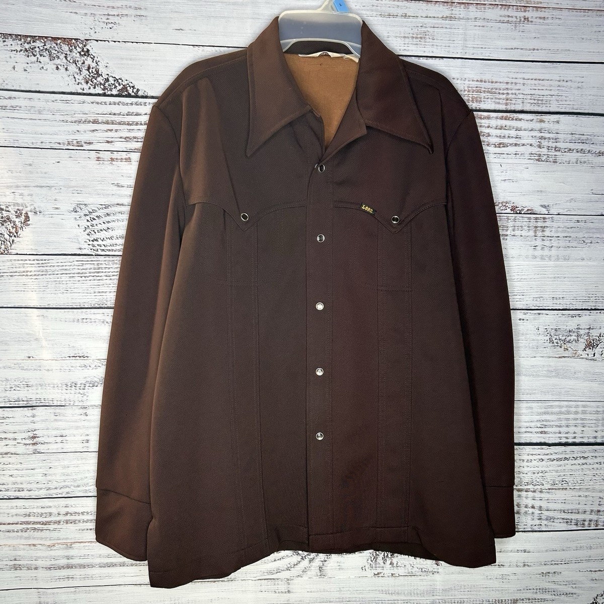 トップス 70s Lee RIDERS Polyester Western Shirts Vintage Lee Riders Pearl Snap Button Down Western Shirt
