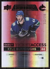 2021-22 Upper Deck Credentials #87 Kyle Burroughs Red #/199