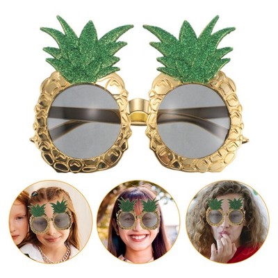 2 Pcs Ananas Sonnenbrille Neuartige Party-Sonnenbrille Hawaii-Ananas-Brille