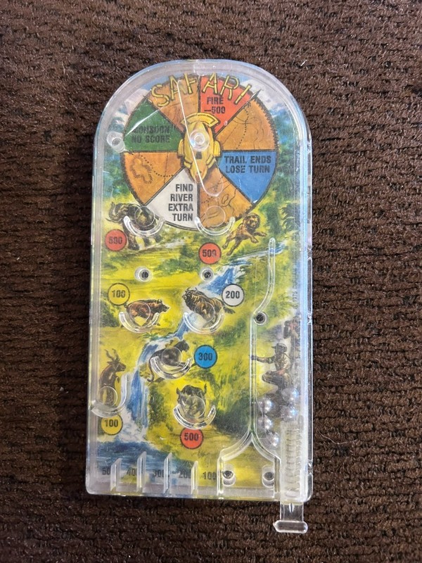 Vintage Toy Safari Pinball Game 