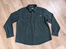  85 NWT EDDIE BAUER Cabin Flannel Classic Fit Shirt Men's Solid Green Size XL