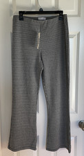 Urban Outfitters Houndstooth Flare Stretch Pants Polyester Blend Medium NWT