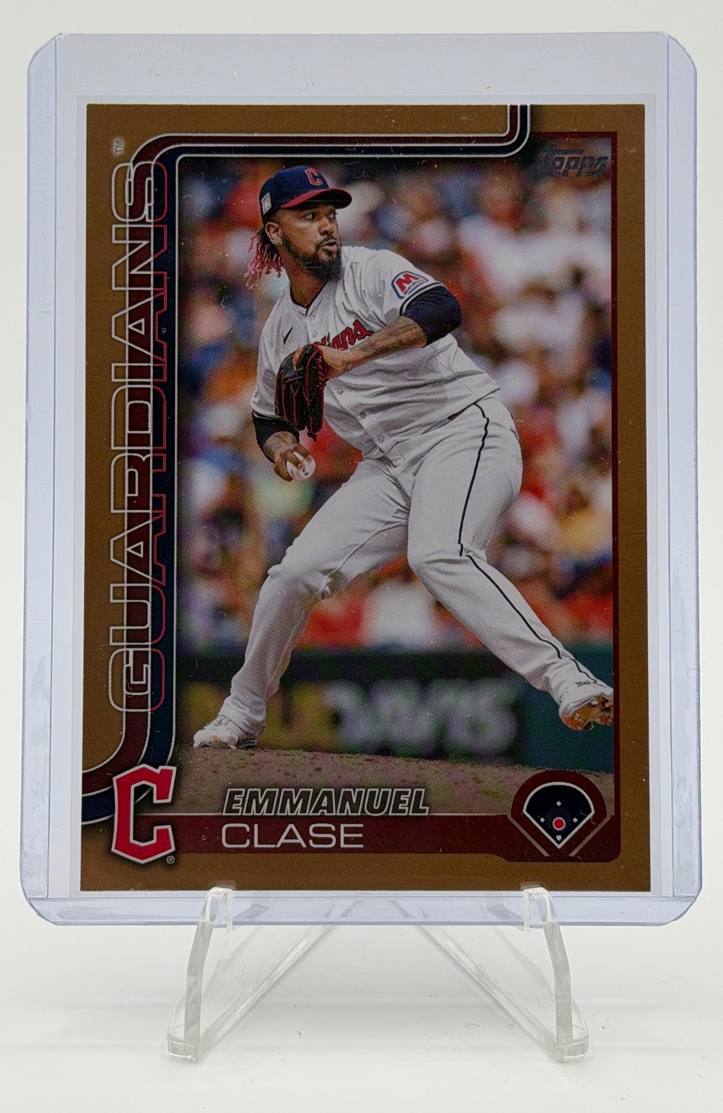 2025 Topps Series One Emmanuel Clase #326 Gold Parallel /2025 Guardians
