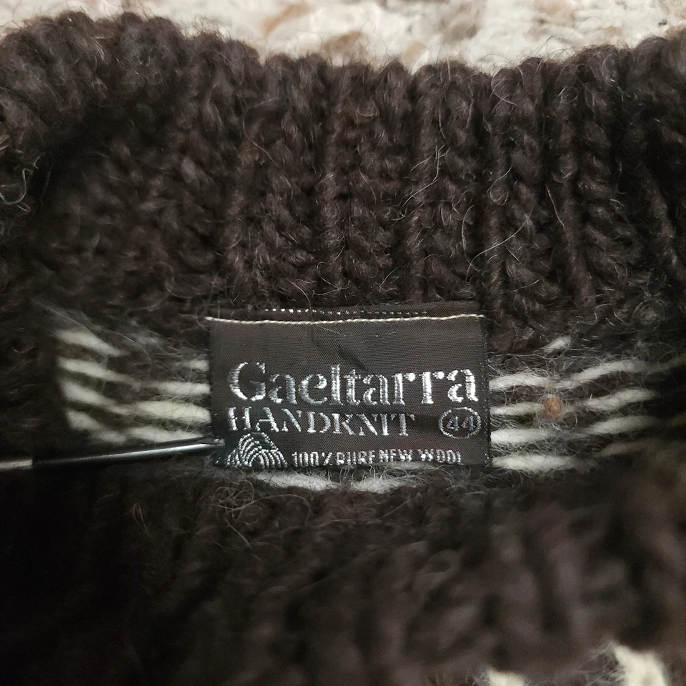 Gaeltarra Handknit 100% Pure New Wool Womens 44 Made In Ireland Sweater - Image 3 of 4