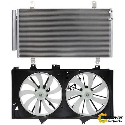 #ad AC Condenser Cooling Fan Kit Electric For 2012 2017 Toyota Camry 2.5L GAS DOHC $123.29