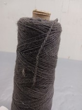 Wool Yarn Cone Spool Dark Gray 1 BLS