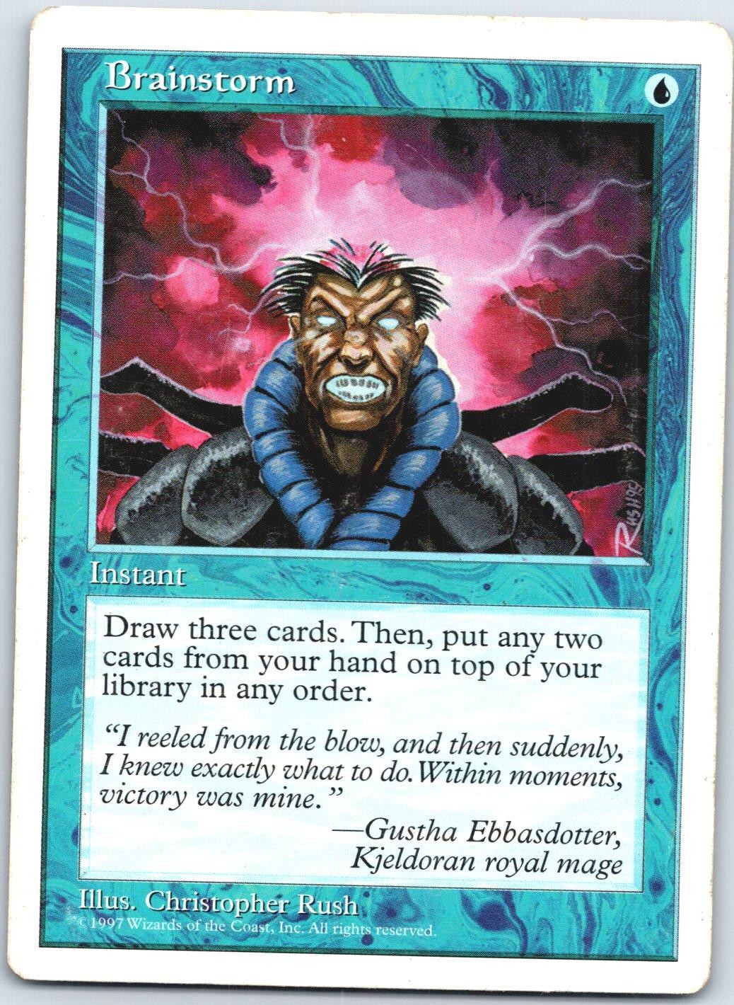 Brainstorm Fifth Edition 5ED LP MTG Card