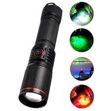 4 Types Colors Hunting Lights In White, Blue, Green And Red Picatinny Rail Mount