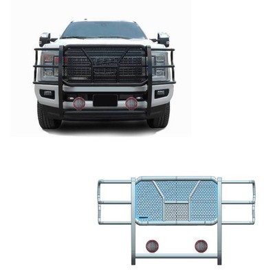 Black Horse Rugged HD Grille Guard Kit Modular BK fit 17-22 Ford F-450 SD
