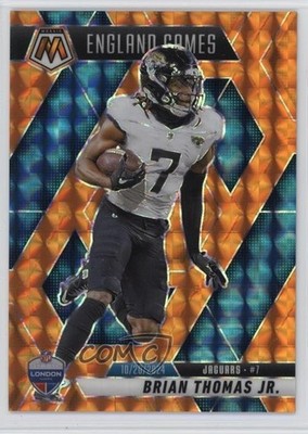 2025 Panini Mosaic International Games Orange Prizm 76/199 Brian Thomas Jr 05ol