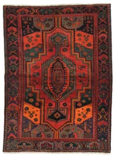 Handmade Vintage Tribal Red Floral Wool 4'8X6'4  Oriental Rug Bedroom Carpet