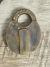 Vintage CLIMAX M.G.L. CO Milwaukee Gas Light Co. Padlock Lock No Key