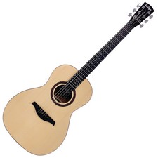 Vintage V880MS Statesboro' Moonshine Parlour Acoustic Guitar, Natural Moonshine