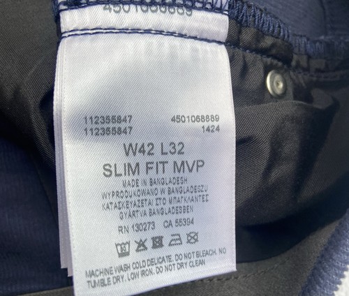 Lee blue cords corduroy extreme motion MVP slim tapper jeans W42 L27 unworn - Picture 9 of 9