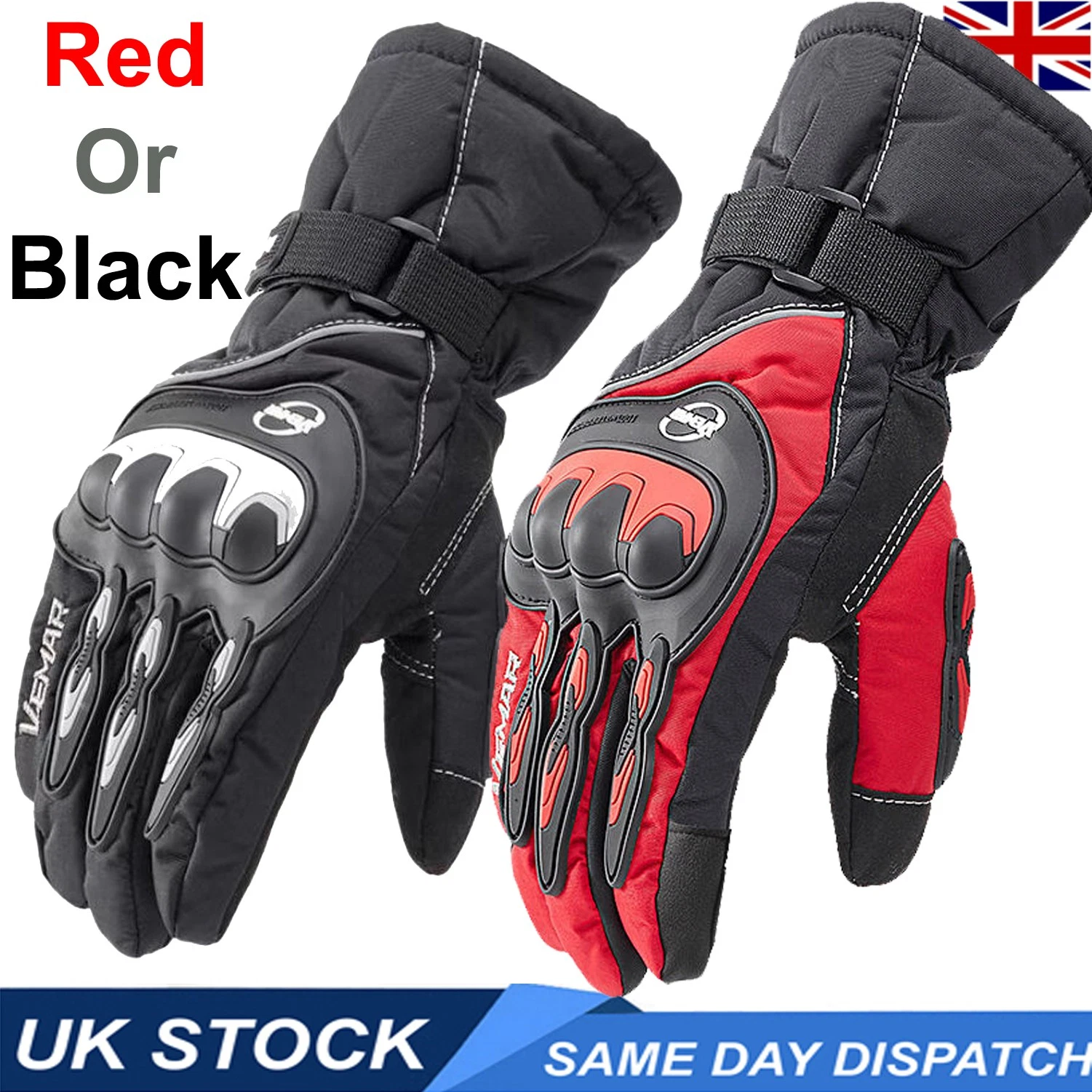 Motorcycle Motorbike Gloves Touch Screen Winter Waterproof Wind-Proof