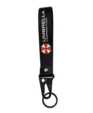 Resident Evil Umbrella Corporation Keychain Keyring Lanyard Wrist Strap