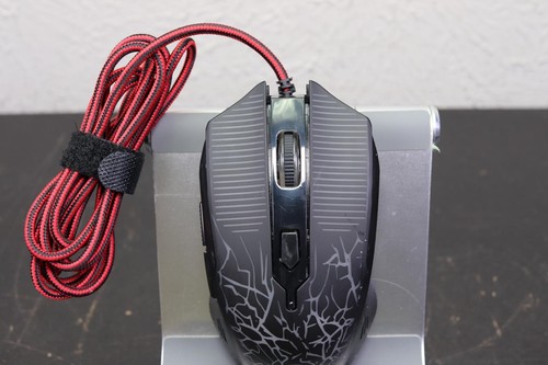 Redragon S107 USB Wired Optical Gaming Mouse, Red Illumination, 3200DPI - Picture 2 of 5