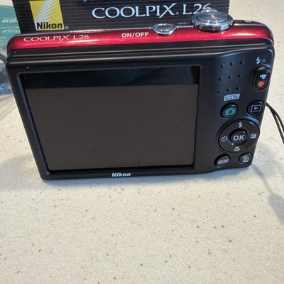 Nikon COOLPIX L26 16.1MP Digital Camera - Red Mint Condition