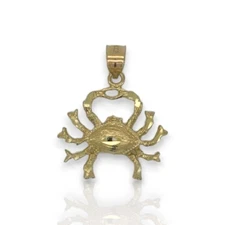Scorpion Two Tone Pendant - 10K Yellow Gold