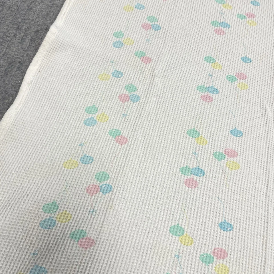 Manta de Algodón Bebé Morgan Térmica Tejido Gofre Pastel Globos De Colección EE. UU. Acogedora Foto 4 de 4
