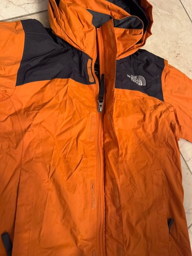 The North Face Boys Orange HYVENT Full Zip Windbreaker Hooded Jacket SIze Boys M - Picture 4 of 9