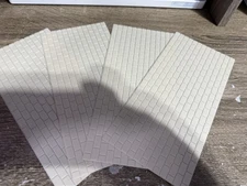 HO Scale Stone Lg Tan Blocks (1/2”x1/4”) Model Train Scenery Sheets-4 Textured