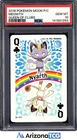 Pokemon 2016 Meowth Queen Of Clubs Moon Playing Cards Japanese GEM MINT PSA 10