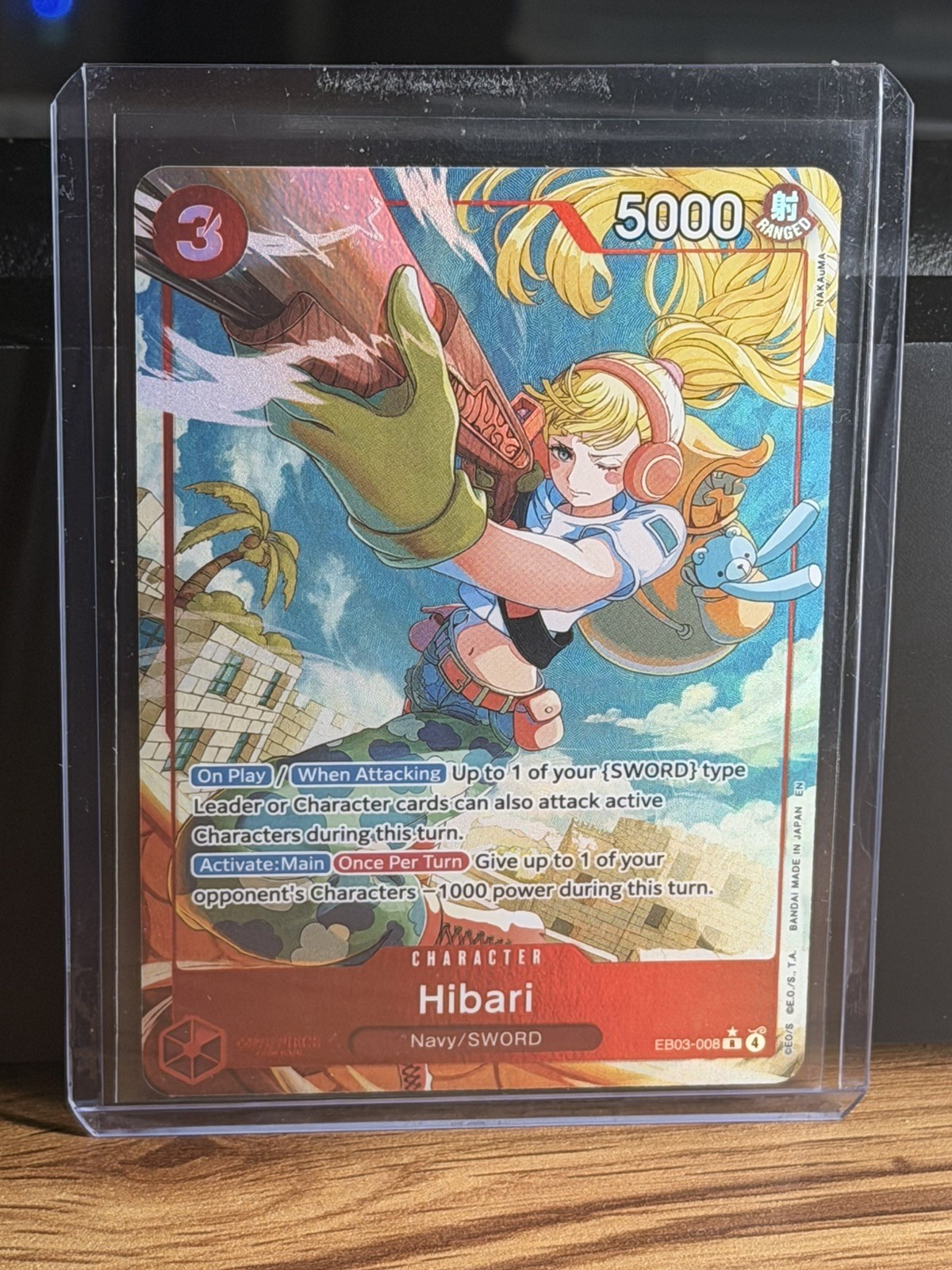 One Piece TCG Hibari EB03-008 Alt Art Extra Booster Heroines Edition Near Mint