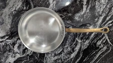 Mauviel 1830 Copper Frying Pan 10 Inches Brass Handle 2mm Made in France