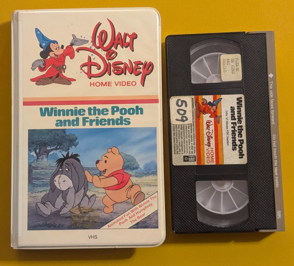 Winnie The Pooh And Friends (1984 VHS) Walt Disney Clamshell Animated Adventure  - Image 2 of 4